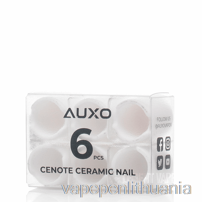 Auxo Cenote Vienkartiniai Nagai Keraminis Vape Skystis